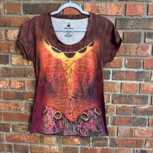 Disney Parks womens Hocus Pocus short Sleeve T-shirt ombre brown small